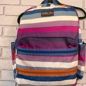 Matilda Jane Multicolor Striped Backpack large size great for book bag